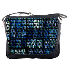Looking Out At Night, Abstract Venture Adventure (venture Night Ii) Messenger Bags by DianeClancy