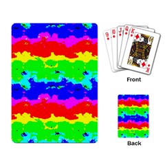 Colorful Digital Abstract  Playing Card by dflcprints