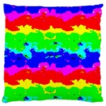 Colorful Digital Abstract  Large Cushion Case (Two Sides) Back