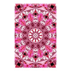 Twirling Pink, Abstract Candy Lace Jewels Mandala  Shower Curtain 48  X 72  (small) 