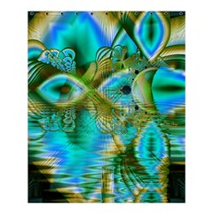Crystal Gold Peacock, Abstract Mystical Lake Shower Curtain 60  X 72  (medium)  by DianeClancy