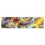 Desert Winds, Abstract Gold Purple Cactus  Satin Scarf (Oblong) Front