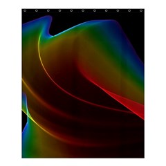 Liquid Rainbow, Abstract Wave Of Cosmic Energy  Shower Curtain 60  X 72  (medium)  by DianeClancy