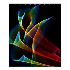 Peacock Symphony, Abstract Rainbow Music Shower Curtain 60  X 72  (medium)  by DianeClancy