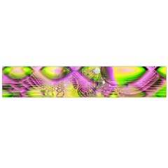 Raspberry Lime Mystical Magical Lake, Abstract  Flano Scarf (large) by DianeClancy