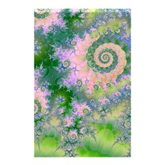 Rose Apple Green Dreams, Abstract Water Garden Shower Curtain 48  X 72  (small)  by DianeClancy