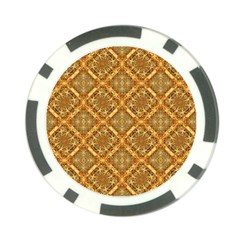 Luxury Check Ornate Pattern Poker Chip Card Guards by dflcprints