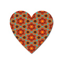 Stars Pattern   			magnet (heart) by LalyLauraFLM