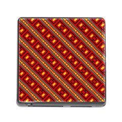 Distorted Stripes And Rectangles Pattern      			memory Card Reader (square) by LalyLauraFLM