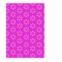 Pink Snowflakes Spinning In Winter Large Garden Flag (two Sides) by DianeClancy