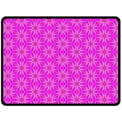 Pink Snowflakes Spinning In Winter Double Sided Fleece Blanket (large)  by DianeClancy