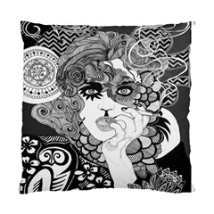 Vintage Smoking Woman Cushion Case (two Sided)  by DryInk