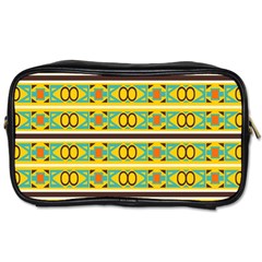 Circles And Stripes Pattern       			toiletries Bag (one Side) by LalyLauraFLM