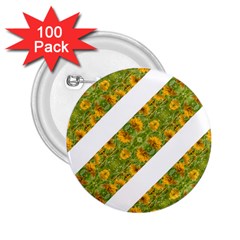 Indian Floral Pattern Stripes 2 25  Buttons (100 Pack)  by dflcprints