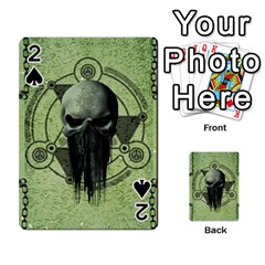 Awesome Green Skull Playing Cards 54 Designs  by FantasyWorld7