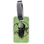 Awesome Green Skull Luggage Tags (Two Sides) Front