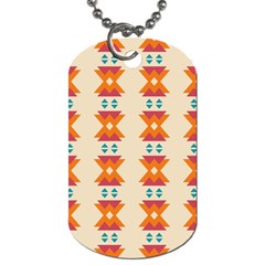 Triangles Tribal Pattern              			dog Tag (one Side) by LalyLauraFLM