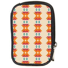 Triangles Tribal Pattern              			compact Camera Leather Case by LalyLauraFLM