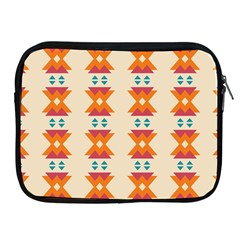 Triangles Tribal Pattern              			apple Ipad 2/3/4 Zipper Case by LalyLauraFLM