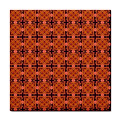 Peach Purple Abstract Moroccan Lattice Quilt Tile Coasters by DianeClancy