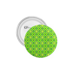 Vibrant Abstract Tropical Lime Foliage Lattice 1 75  Buttons by DianeClancy