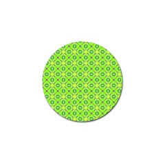 Vibrant Abstract Tropical Lime Foliage Lattice Golf Ball Marker (10 Pack) by DianeClancy