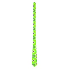 Vibrant Abstract Tropical Lime Foliage Lattice Neckties (two Side)  by DianeClancy