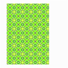 Vibrant Abstract Tropical Lime Foliage Lattice Small Garden Flag (two Sides) by DianeClancy