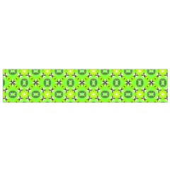 Vibrant Abstract Tropical Lime Foliage Lattice Flano Scarf (small) by DianeClancy