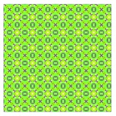 Vibrant Abstract Tropical Lime Foliage Lattice Large Satin Scarf (square) by DianeClancy