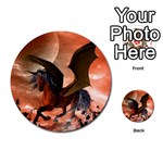 Wonderful Dark Unicorn In The Night Multi-purpose Cards (Round)  Front 21