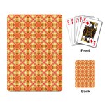 Peach Pineapple Abstract Circles Arches Playing Card Back