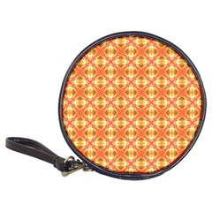 Peach Pineapple Abstract Circles Arches Classic 20-cd Wallets by DianeClancy