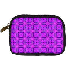 Abstract Dancing Diamonds Purple Violet Digital Camera Cases by DianeClancy