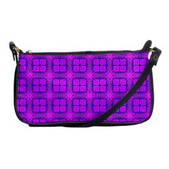 Abstract Dancing Diamonds Purple Violet Shoulder Clutch Bags by DianeClancy