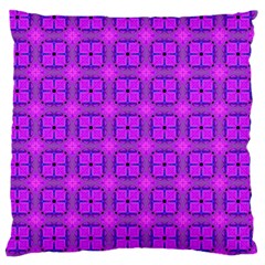 Abstract Dancing Diamonds Purple Violet Large Cushion Case (two Sides) by DianeClancy