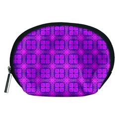 Abstract Dancing Diamonds Purple Violet Accessory Pouches (medium)  by DianeClancy
