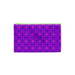 Abstract Dancing Diamonds Purple Violet Cosmetic Bag (xs) by DianeClancy