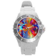 Bright Round Plastic Sport Watch (l)