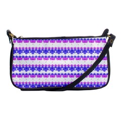 Floral Stripes Pattern Shoulder Clutch Bags by dflcprints