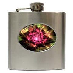 Red Peony Hip Flask (6 Oz) by Delasel