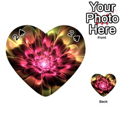 Red Peony Playing Cards 54 (heart)  by Delasel