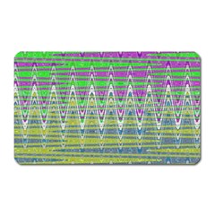 Colorful Zigzag Pattern Magnet (rectangular) by BrightVibesDesign