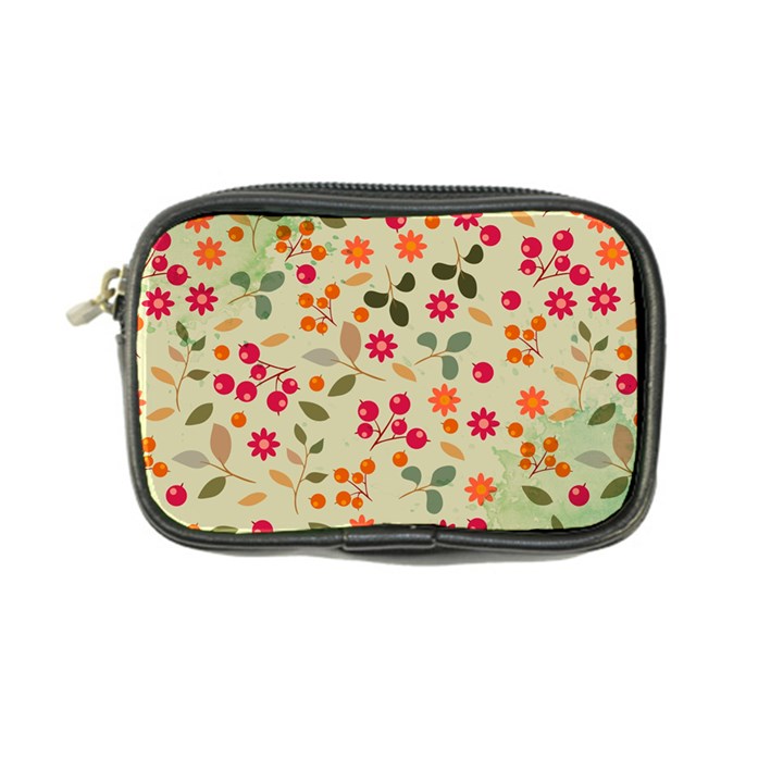 Elegant Floral Seamless Pattern Coin Purse