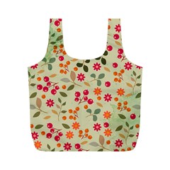 Elegant Floral Seamless Pattern Full Print Recycle Bags (m)  by TastefulDesigns