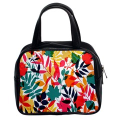 Seamless Autumn Leaves Pattern  Classic Handbags (2 Sides)