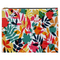 Seamless Autumn Leaves Pattern  Cosmetic Bag (XXXL) 