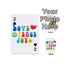 Love Peace And Joy Signs Playing Cards 54 Designs (mini) by TastefulDesigns