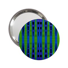 Blue Green Geometric 2 25  Handbag Mirrors