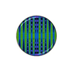 Blue Green Geometric Hat Clip Ball Marker (4 Pack)